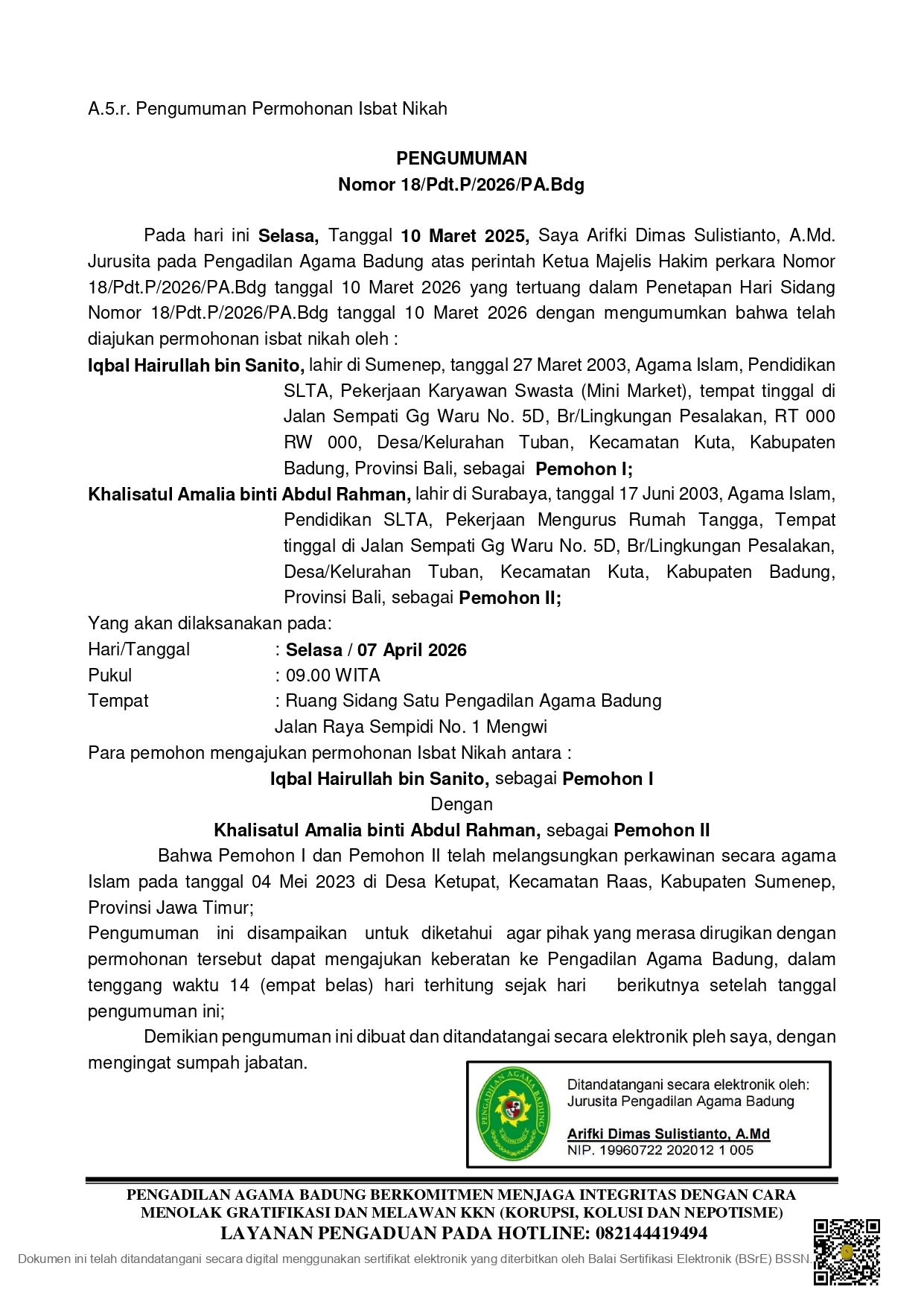 Pengumuman Isbat 18P 26 page 0001